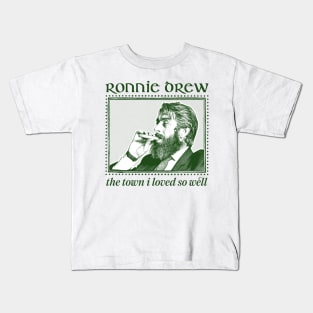 Ronnie Drew /// Vintage Style Fan Design Kids T-Shirt